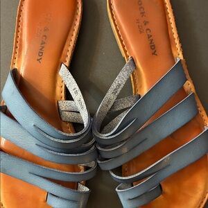 Rock & Candy Women's Strappy Blue Sandals